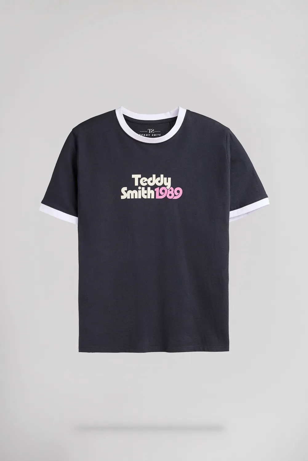 Teddy Smith T-Vintage MC t-shirt donna blu navy 1989