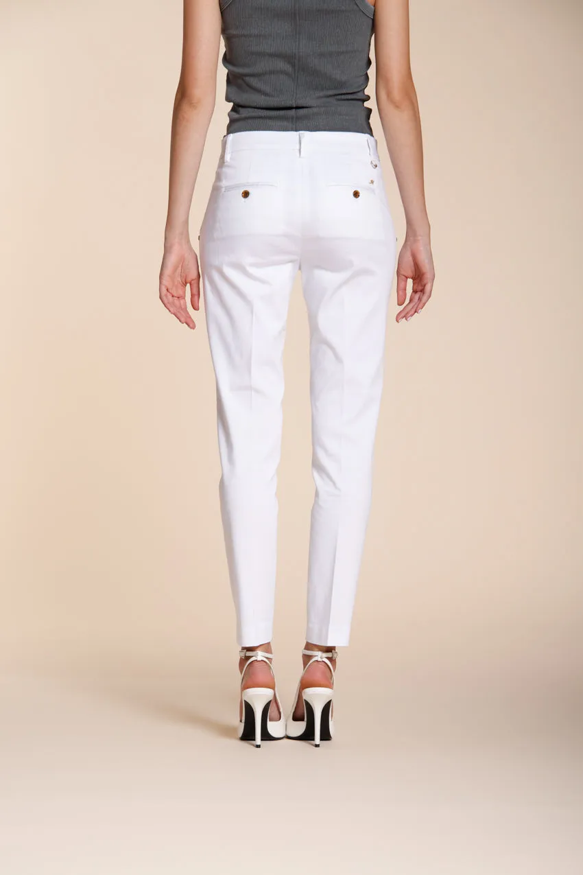 Mason's New York Slim chino donna bianco slim