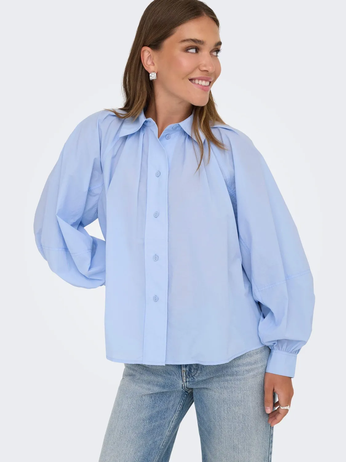 ONLY River camicia donna azzurro chiaro regular fit