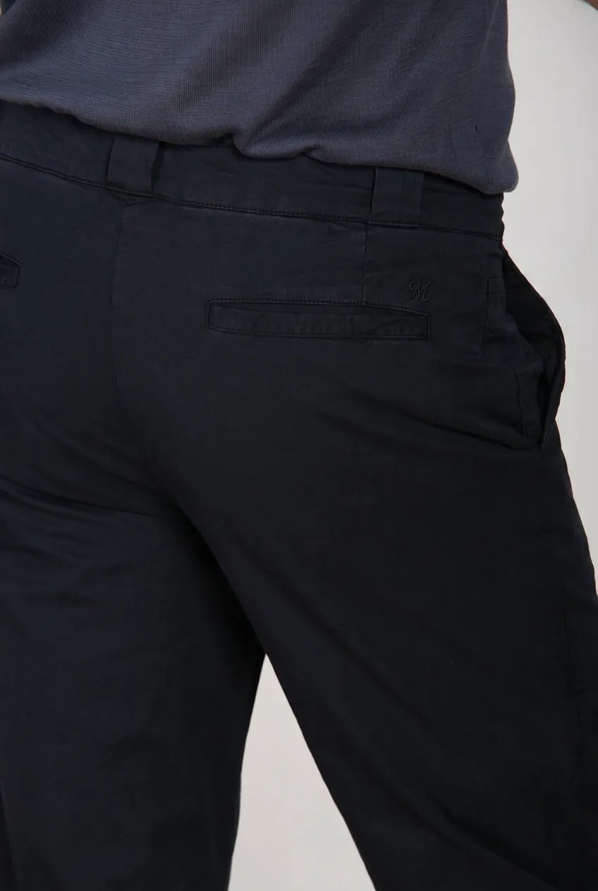 Mason's Madison M74 chino uomo blu notte carrot fit