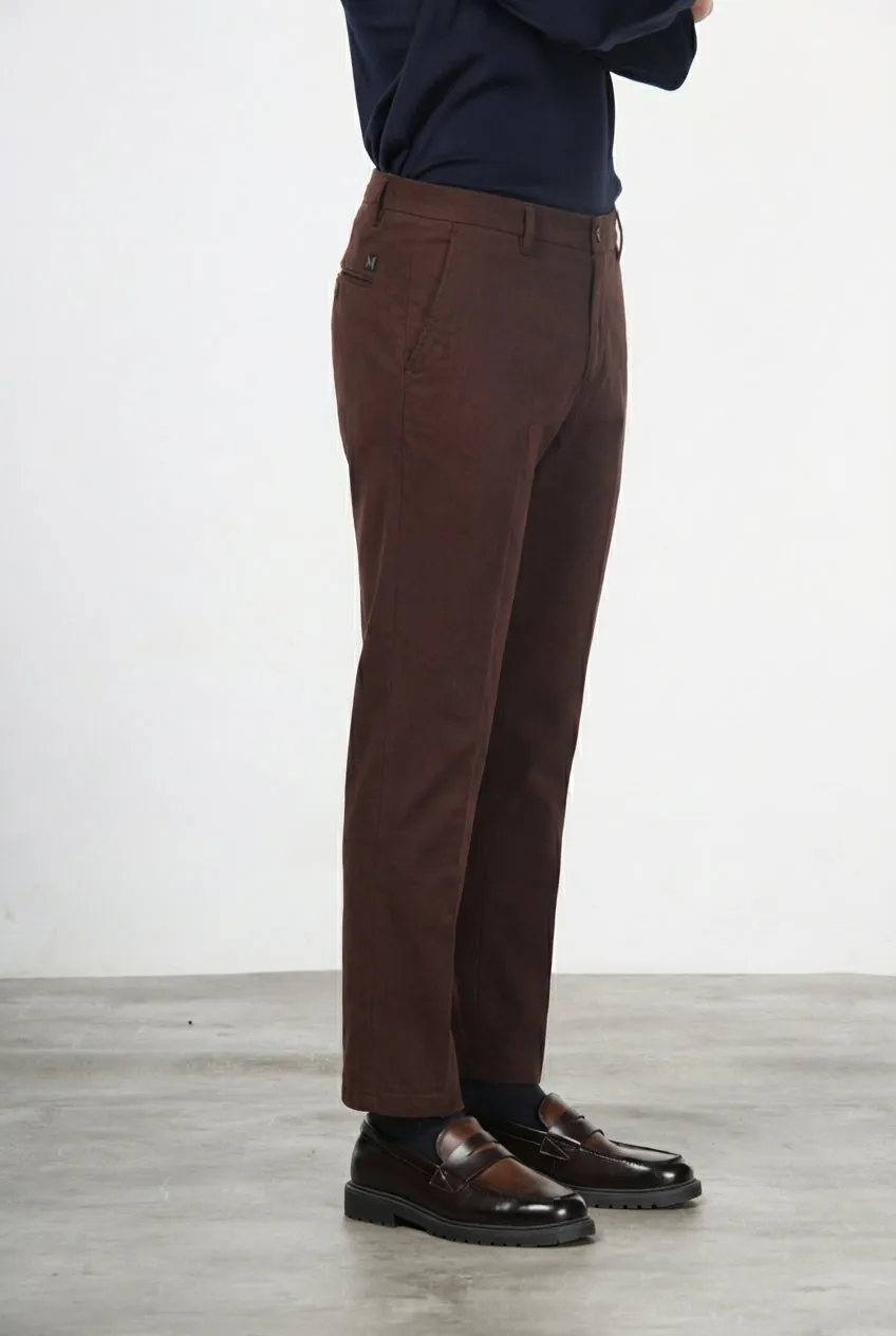 Mason's Milano chino uomo vinaccia extra slim stretch