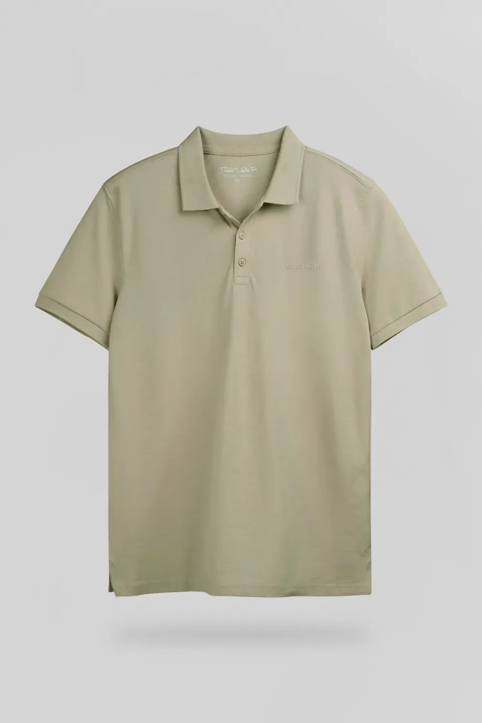 Teddy Smith P-Alban polo uomo cotone bleach kaki