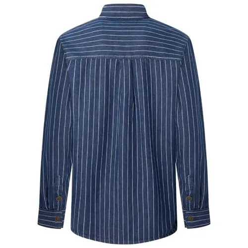 Pepe Jeans Bolton camicia jeans uomo denim a righe