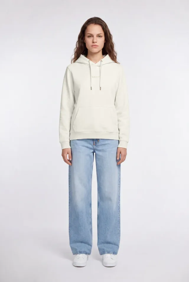 Teddy Smith S-Solene Middle White felpa cappuccio bianco donna