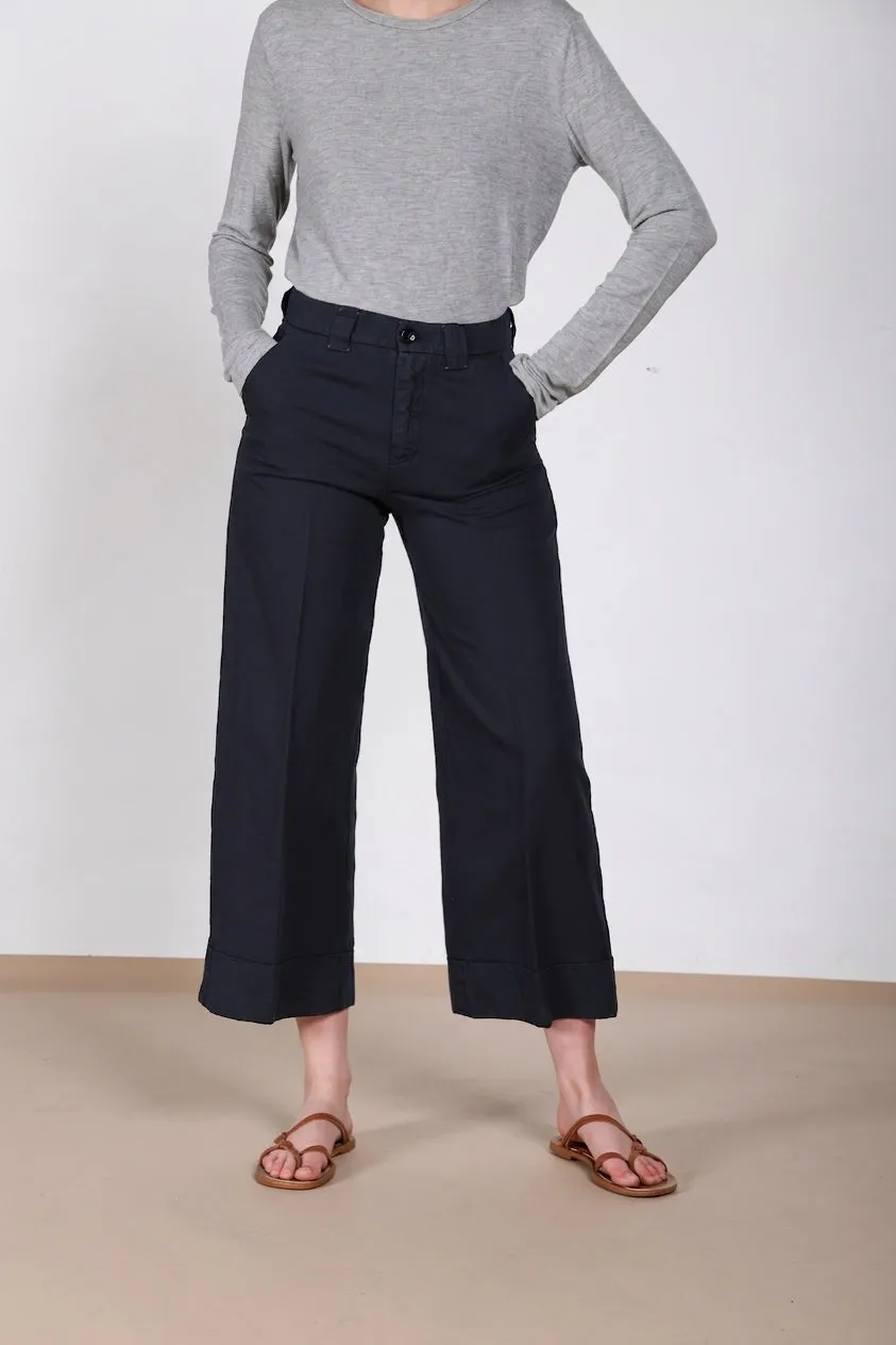 Mason's New York Studio Cropped chino donna blu notte