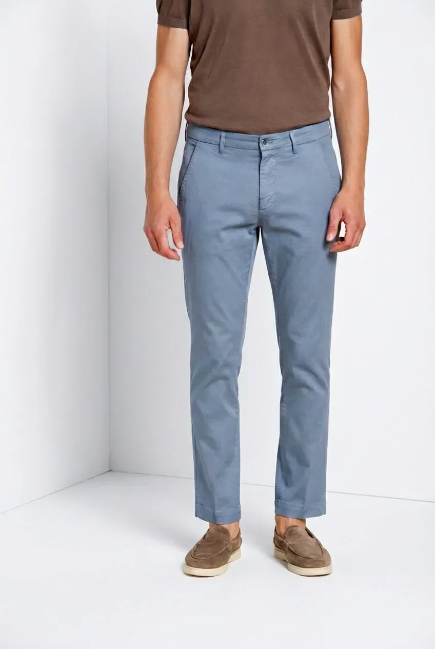 Mason's Torino Flex chino uomo celeste slim