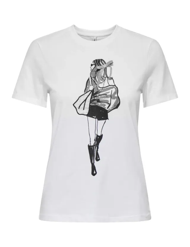 ONLY Onlemma top donna manica corta taglia S