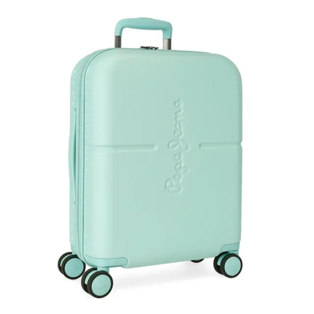 Pepe Jeans Luce Luminosa valigia mano turchese 55cm
