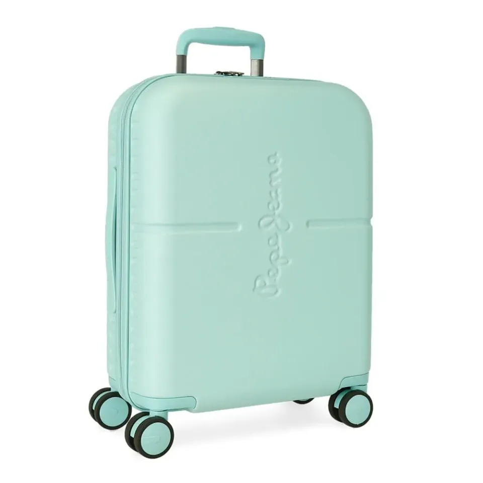 Pepe Jeans Luce Luminosa valigia mano turchese 55cm