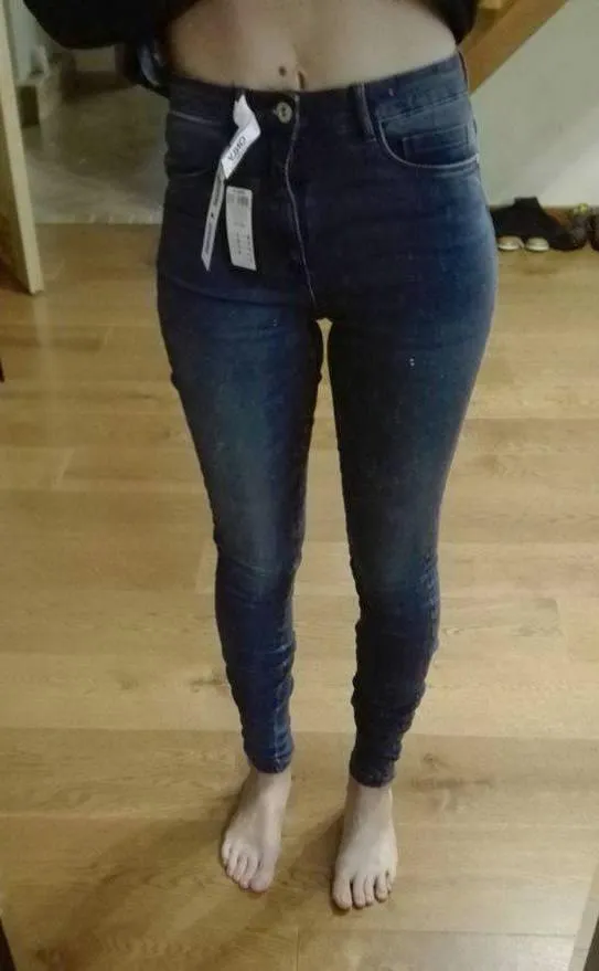 Only Onlroyal HW Skinny jeans donna bianco M/30L