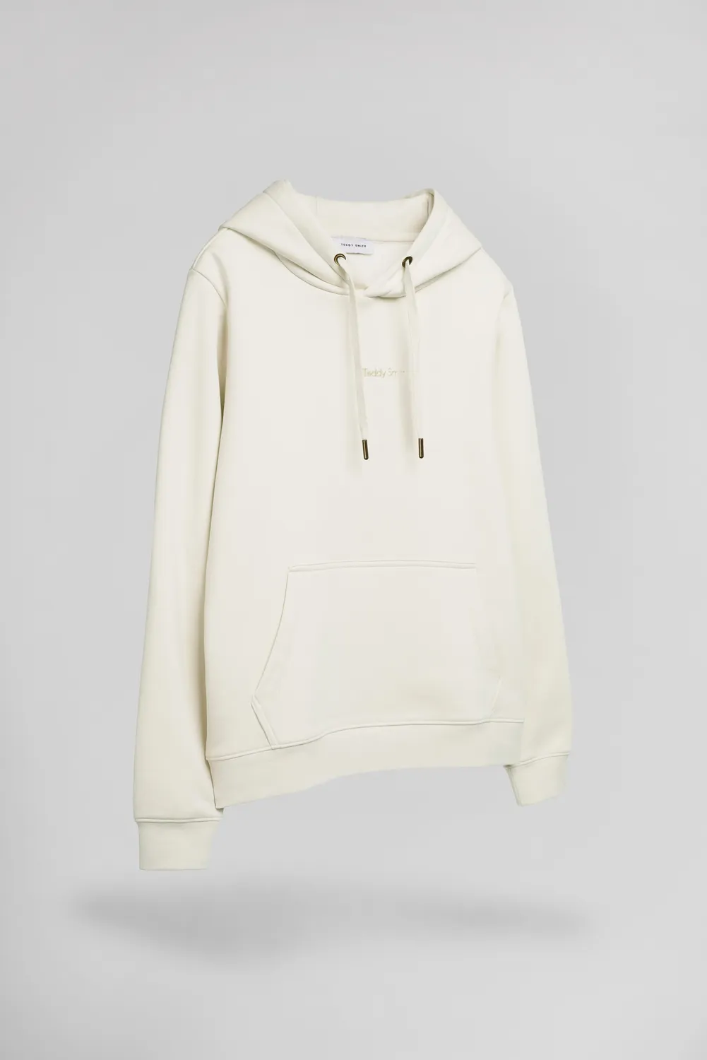 Teddy Smith S-Solene Middle White felpa cappuccio bianco donna
