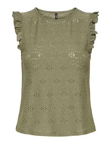 ONLY Onlsmilla top donna volant smanicato