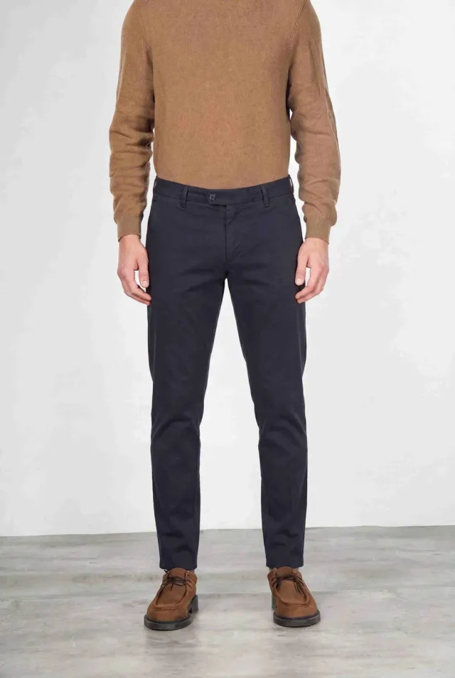 Mason's Torino Flex pantalone chino blu notte slim
