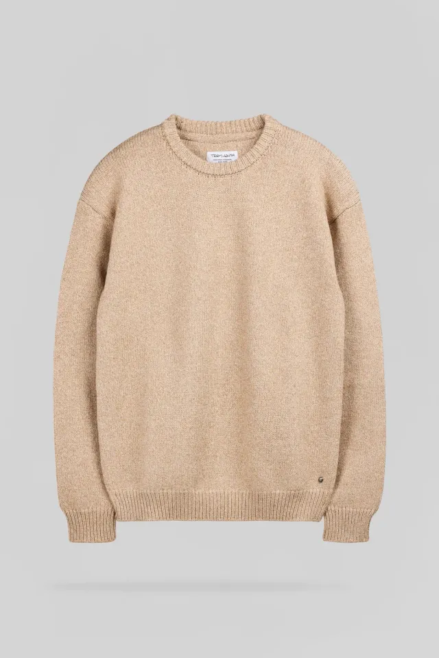 Teddy Smith P-Loic maglione beige chiné uomo