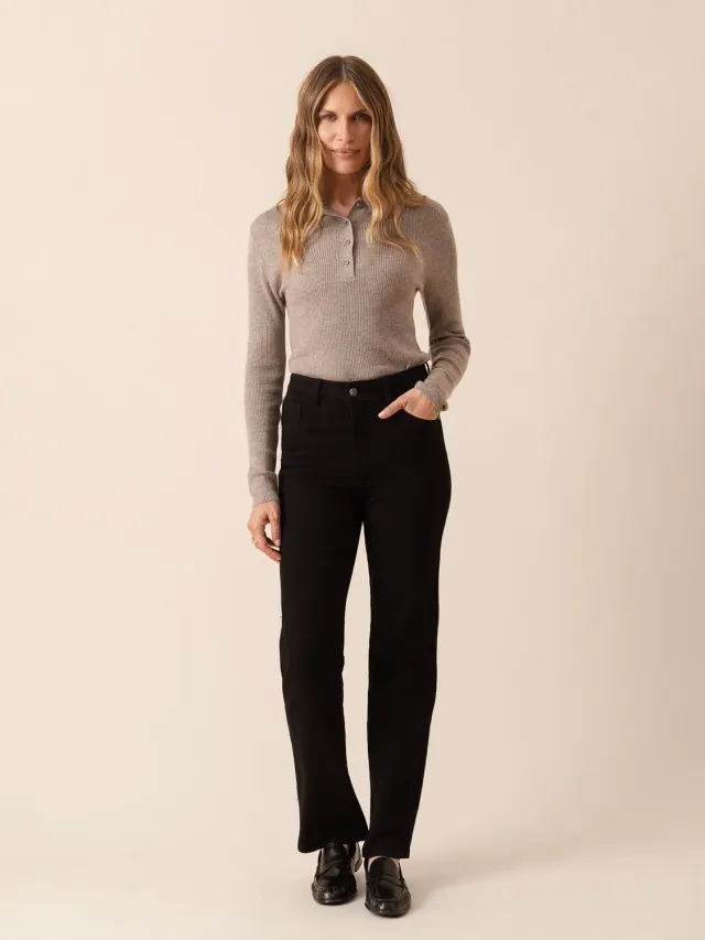 Oraije Kendall jeans dritti neri gamba lunga