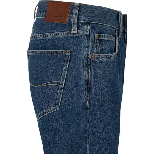 Pepe Jeans Byron Jeans Uomo 36W/30L Blu Dritto Rigido