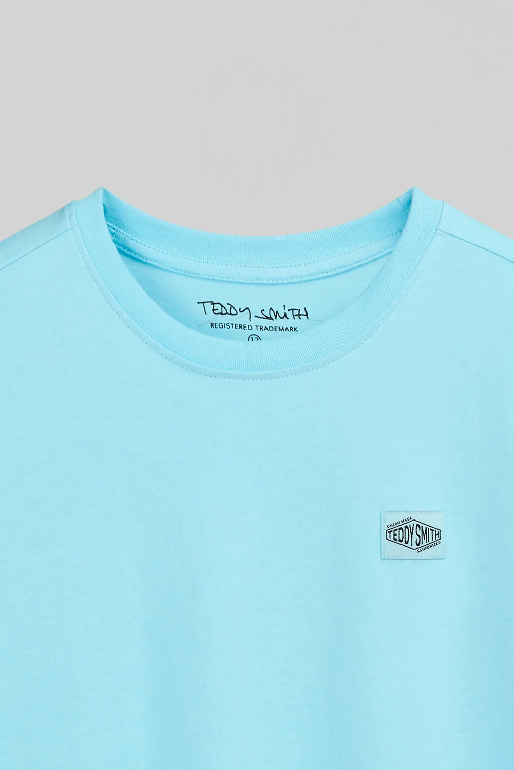 Teddy Smith T-LIONEL MC JR T-Shirt Bambino Bleu Lagon