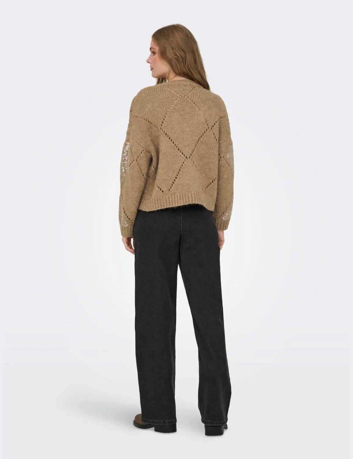 ONLY Onlkansas Life maglione tannin paillettes
