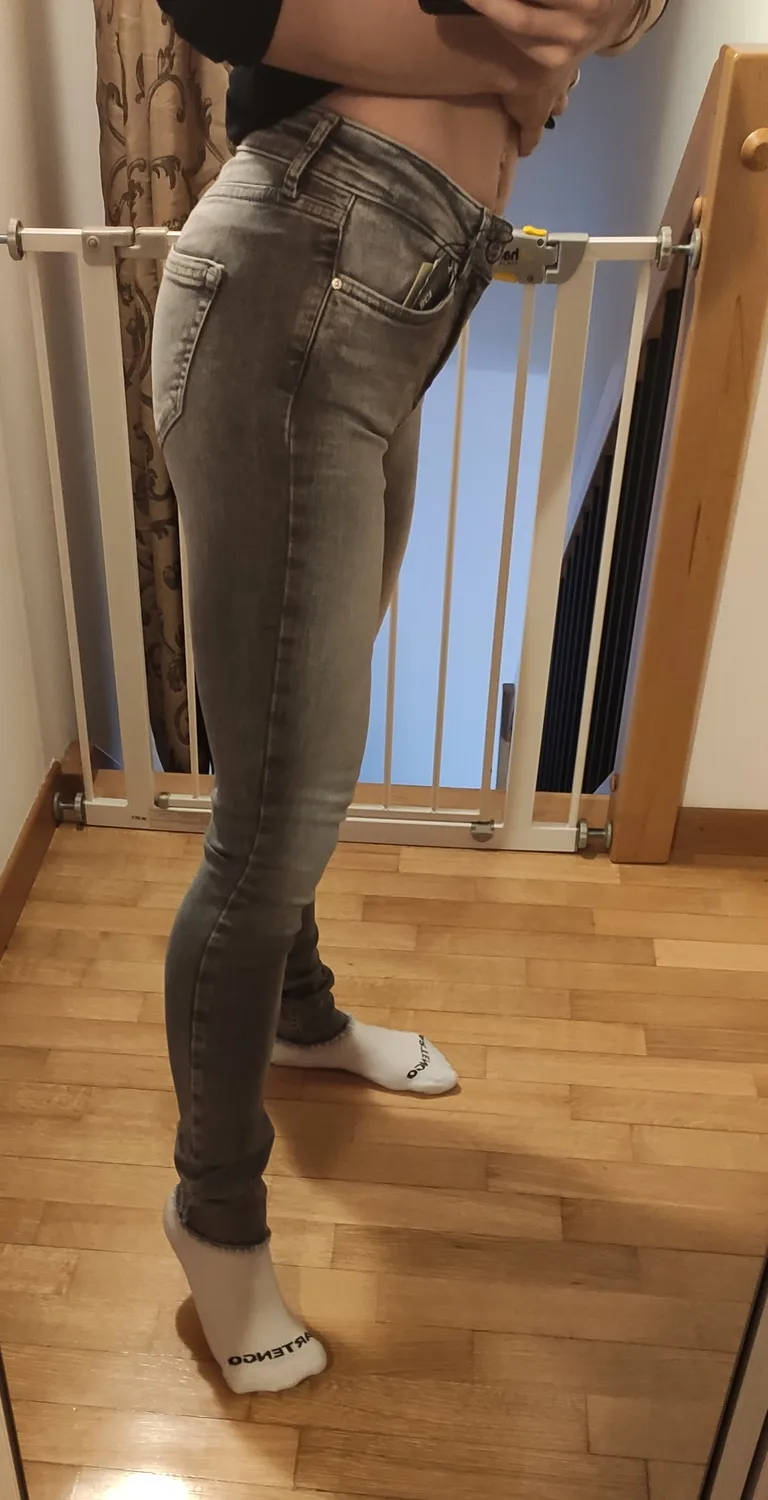 Only Onlblush Mid jeans skinny donna nero black denim