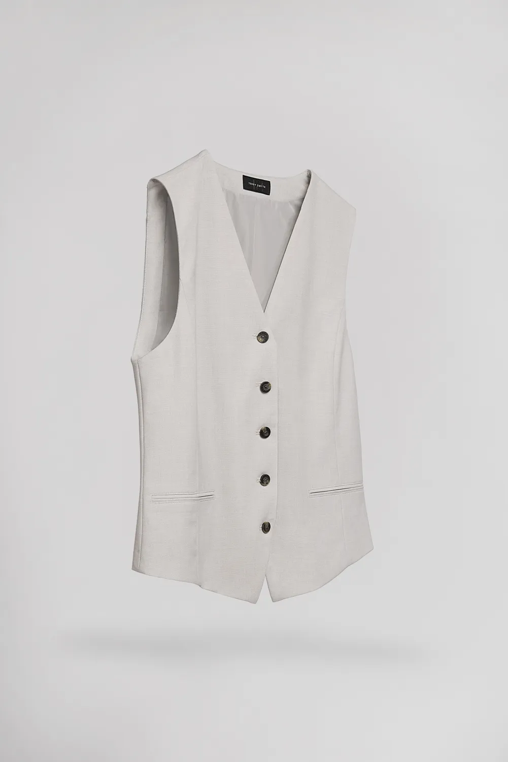 Teddy Smith G-Wild gilet tailleur bianco melange donna