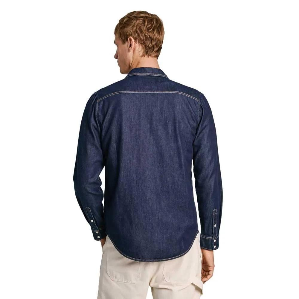 Pepe Jeans Regular Shirt Camicia Uomo Denim Blu