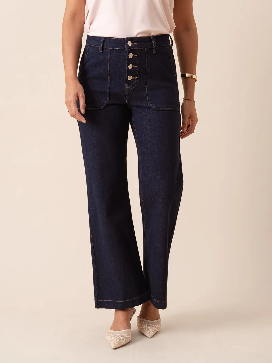 Oraije Paulinette jeans bootcut brut