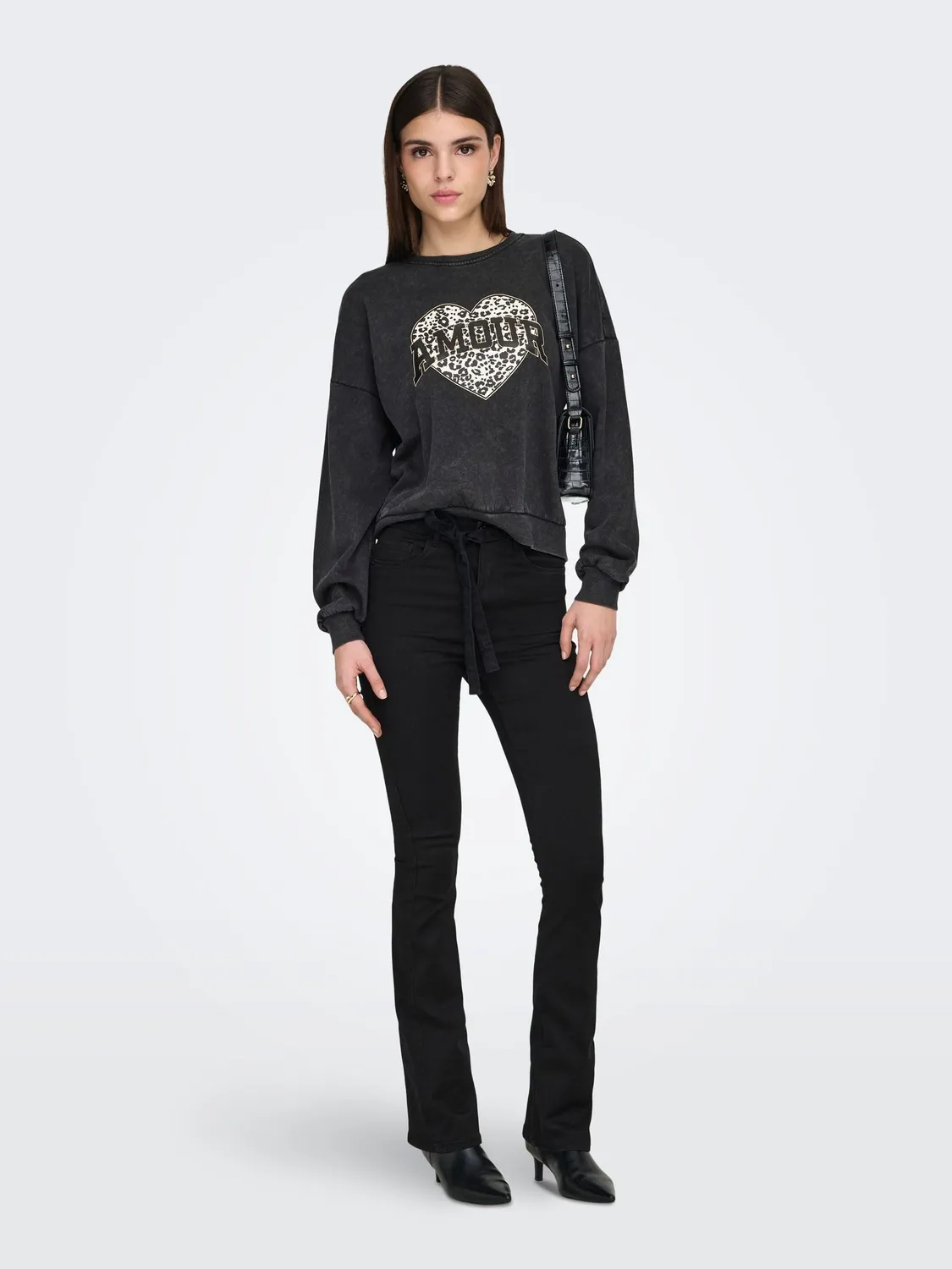 ONLY Onllauren Life Animal Felpa Donna Girocollo Maculata