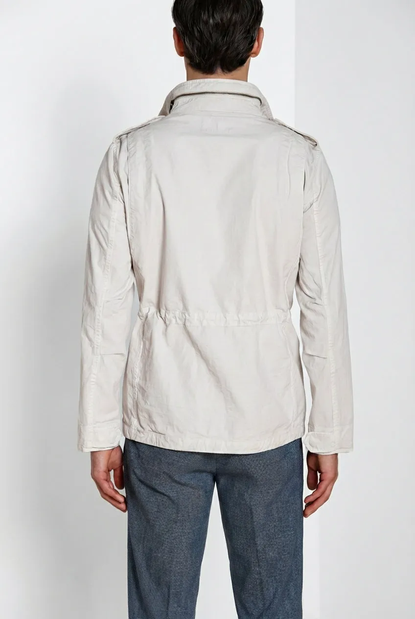 Mason's Field M74 giubbotto uomo bianco canvas cotone
