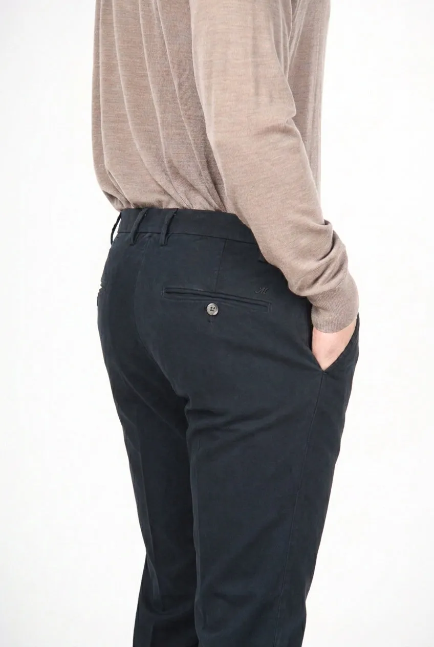 Mason's New York chino uomo blu notte modal regular