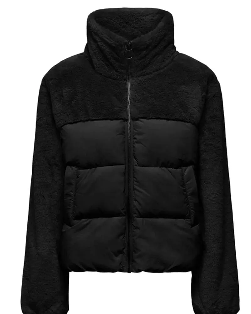 Only Onlwanja piumino donna nero trapuntato