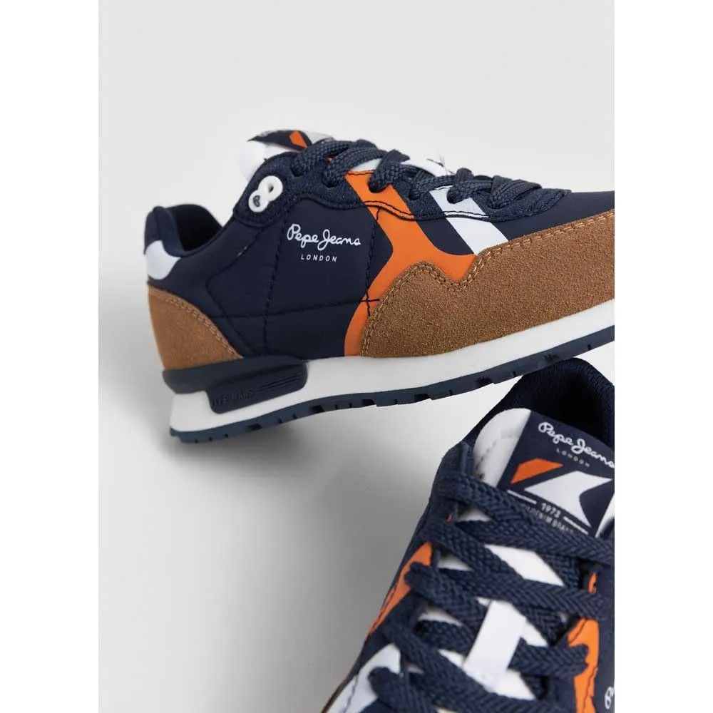 Pepe Jeans Brit Rump B sneakers bambino verde suola gomma