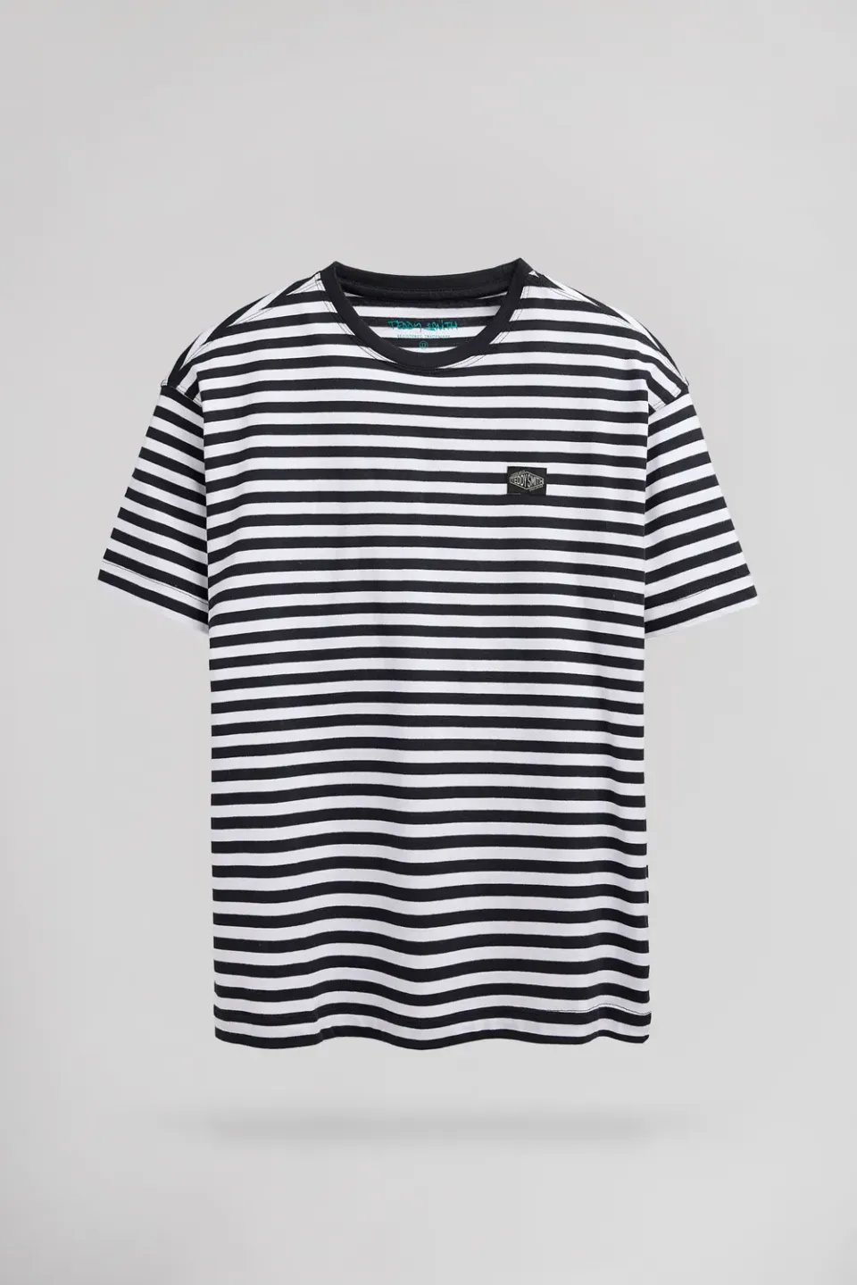 Teddy Smith T-Stry MC JR t-shirt bambino Dark Navy righe