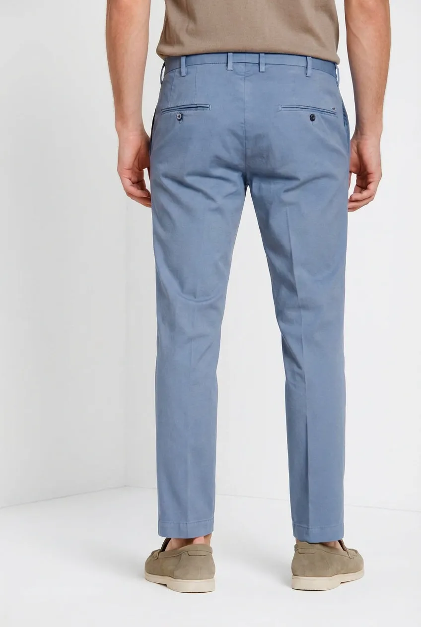 Mason's New York chino uomo celeste regular fit