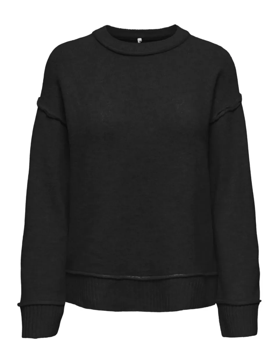 ONLY Onlhazel LS Detail O-Neck BF Knt maglia donna