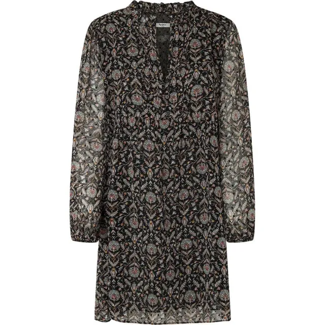 Pepe Jeans Pomme vestito donna M corto chiffon plumeti