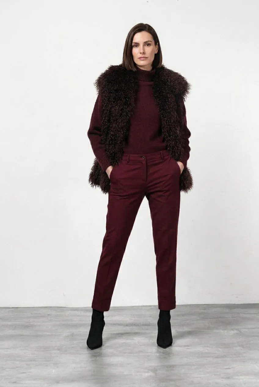 Mason's New York Carrot chino donna raso mosto cotone