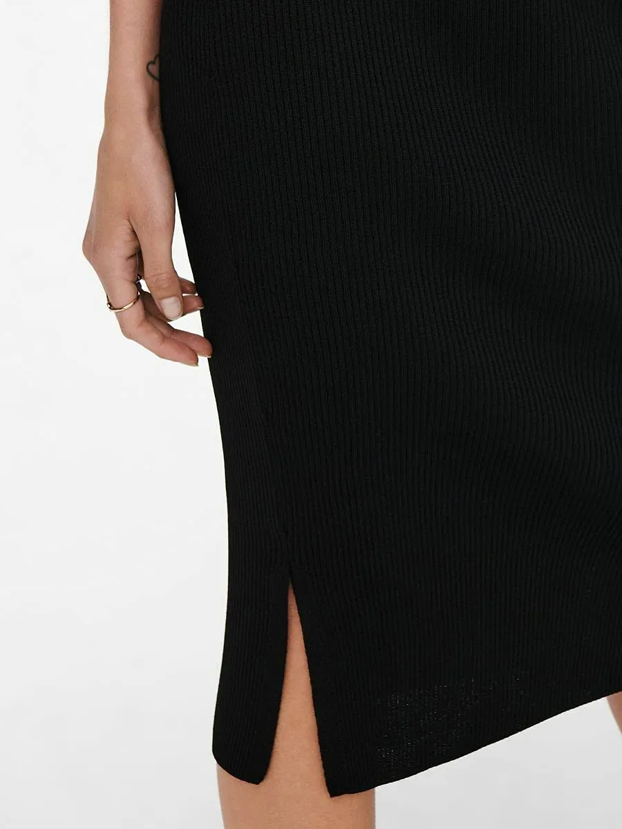 ONLY Onlpeach gonna midi pencil nera L maglina