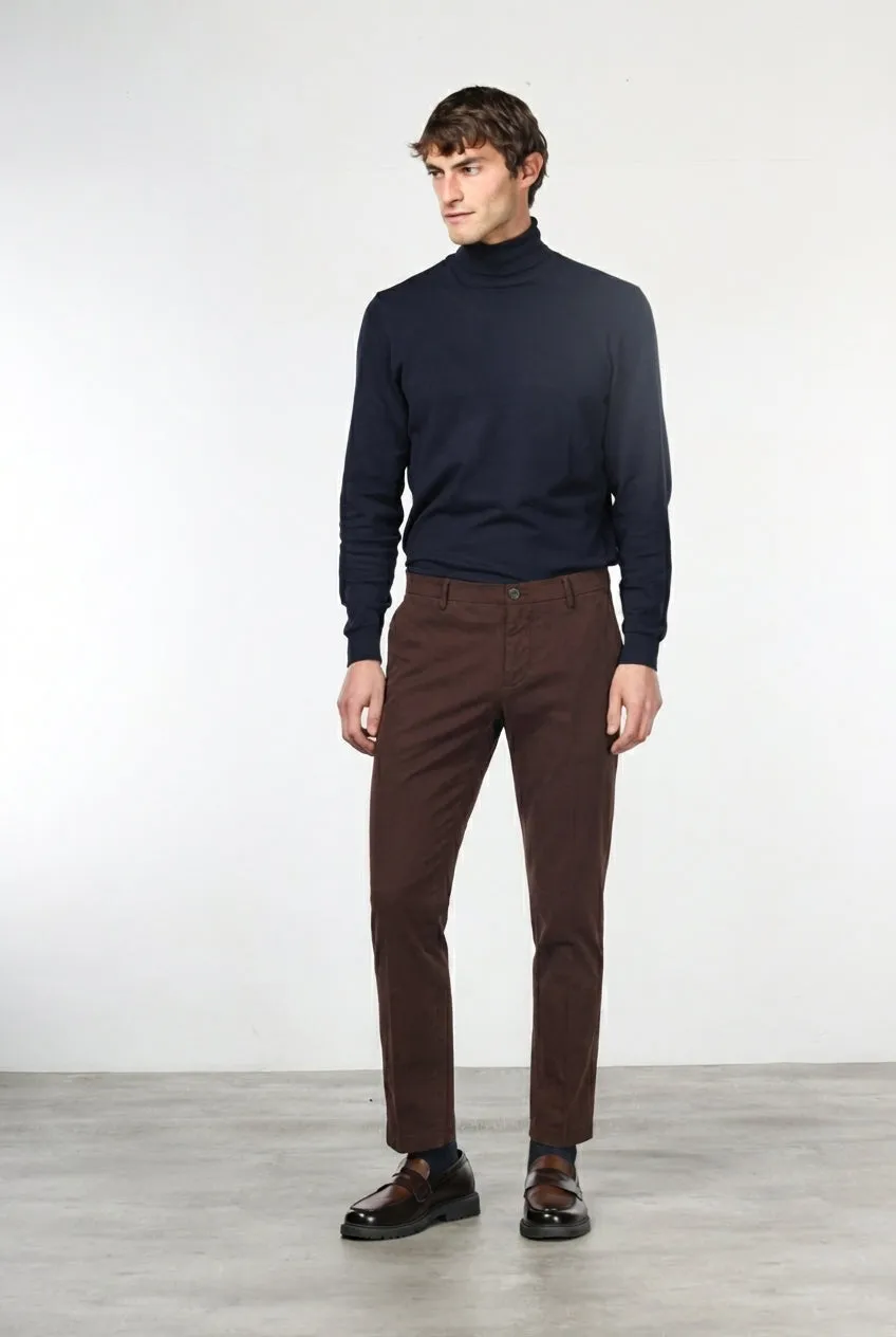 Mason's Milano chino uomo vinaccia extra slim stretch
