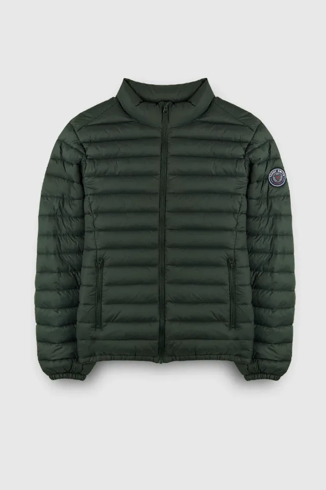 Teddy Smith Blight piumino verde leggero con cappuccio