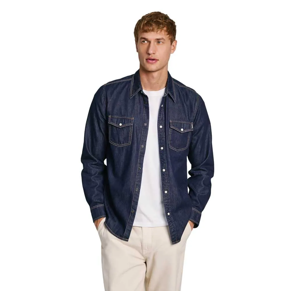 Pepe Jeans Regular Shirt Camicia Uomo denim nera