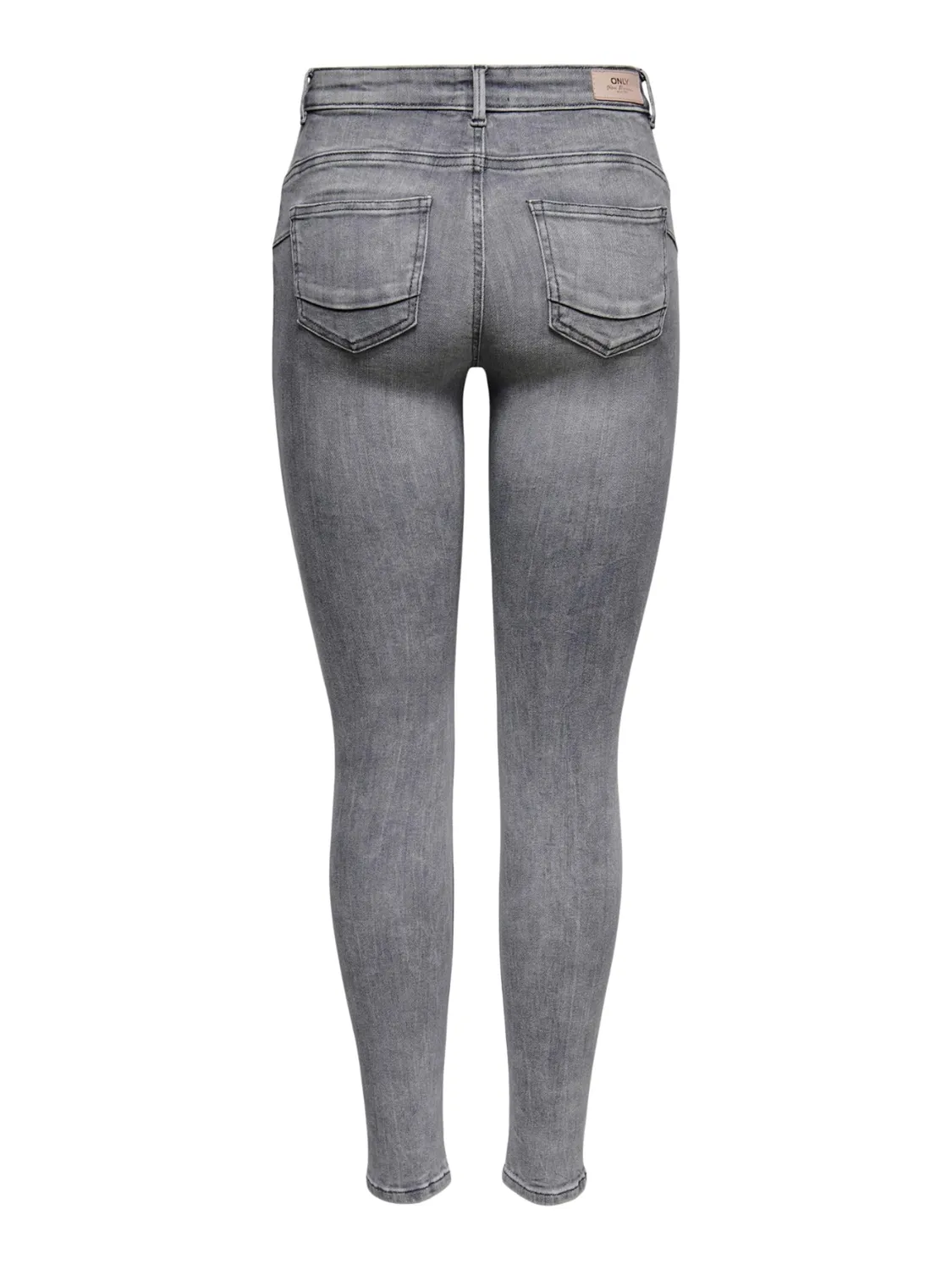 ONLY ONLPower Mid Push Up jeans skinny grigio
