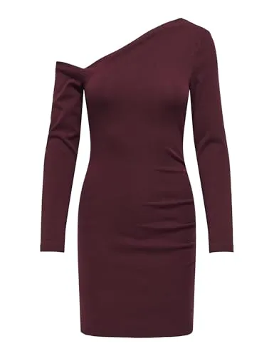 ONLY Onlvilla Assymetric Vestito Donna M jersey