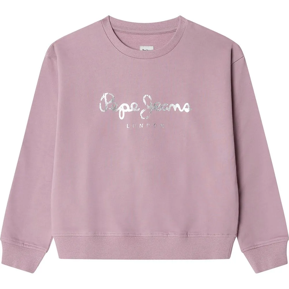 Pepe Jeans Annie Felpa Bambina 8 Anni Blu Girocollo