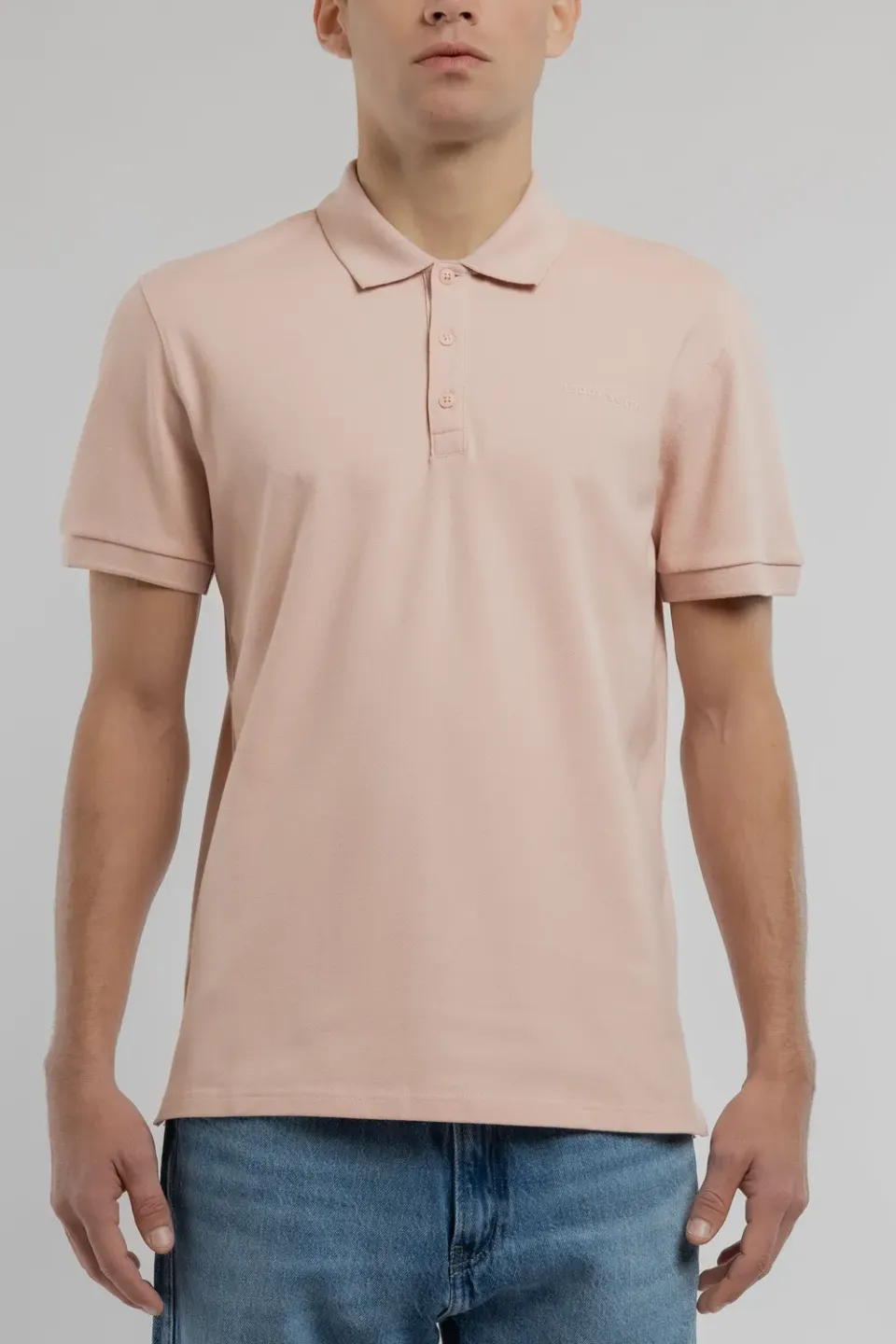 Teddy Smith P-Alban polo uomo rosa pastel piqué