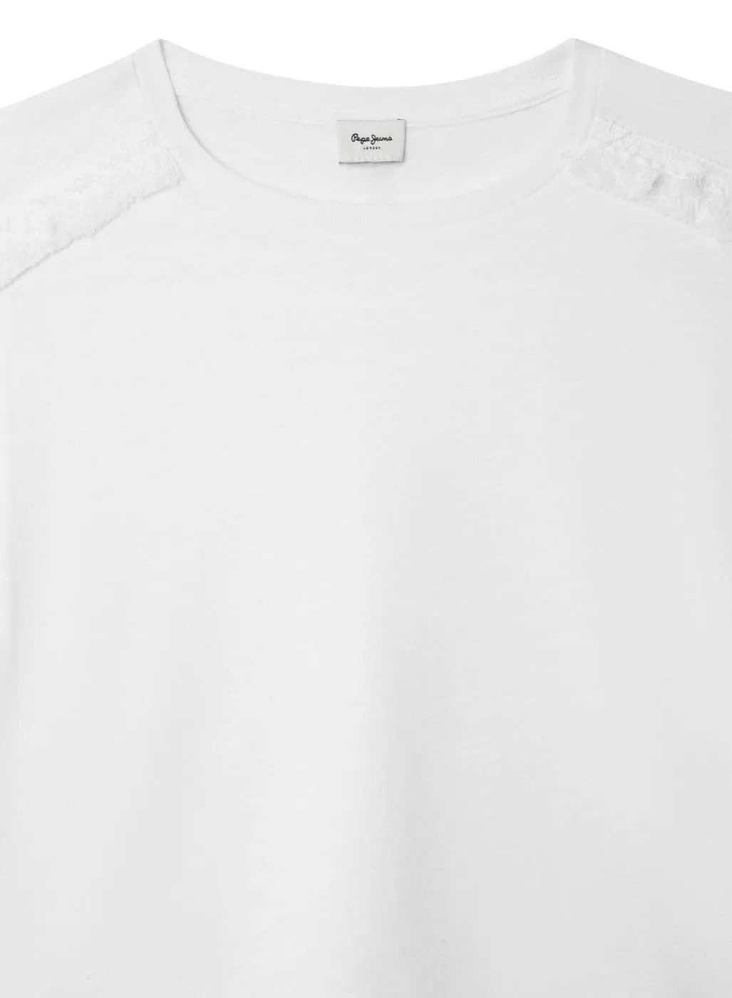 Pepe Jeans Gelu T-Shirt bambina 10 anni senza maniche pizzo