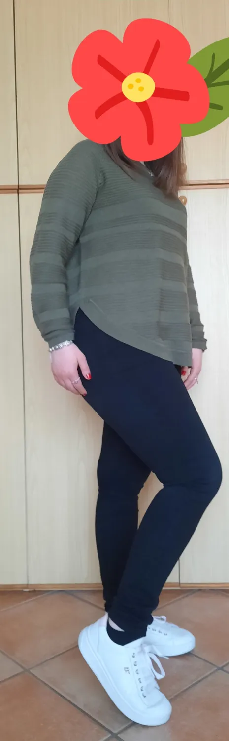 Only Onlcaviar Maglione Donna Nero Lana Misto