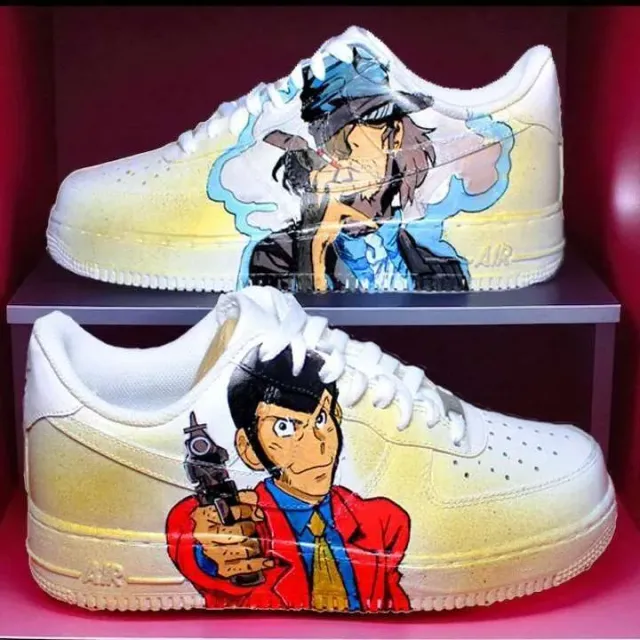 Nike Air Force 1 sneakers personalizzate Lupin Jigen