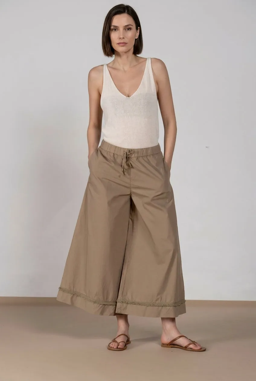 Mason's Portofino Cropped pantaloni donna beige scuro