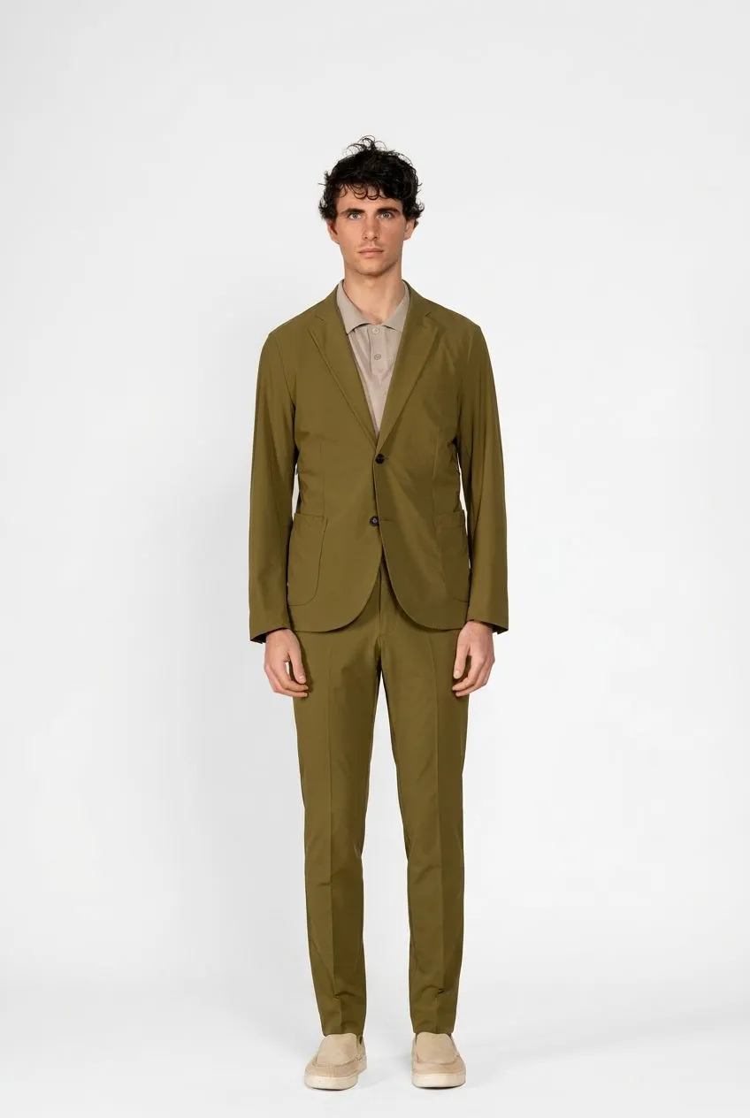 Mason's Da Vinci Tech Dynamic blazer verde militare jersey