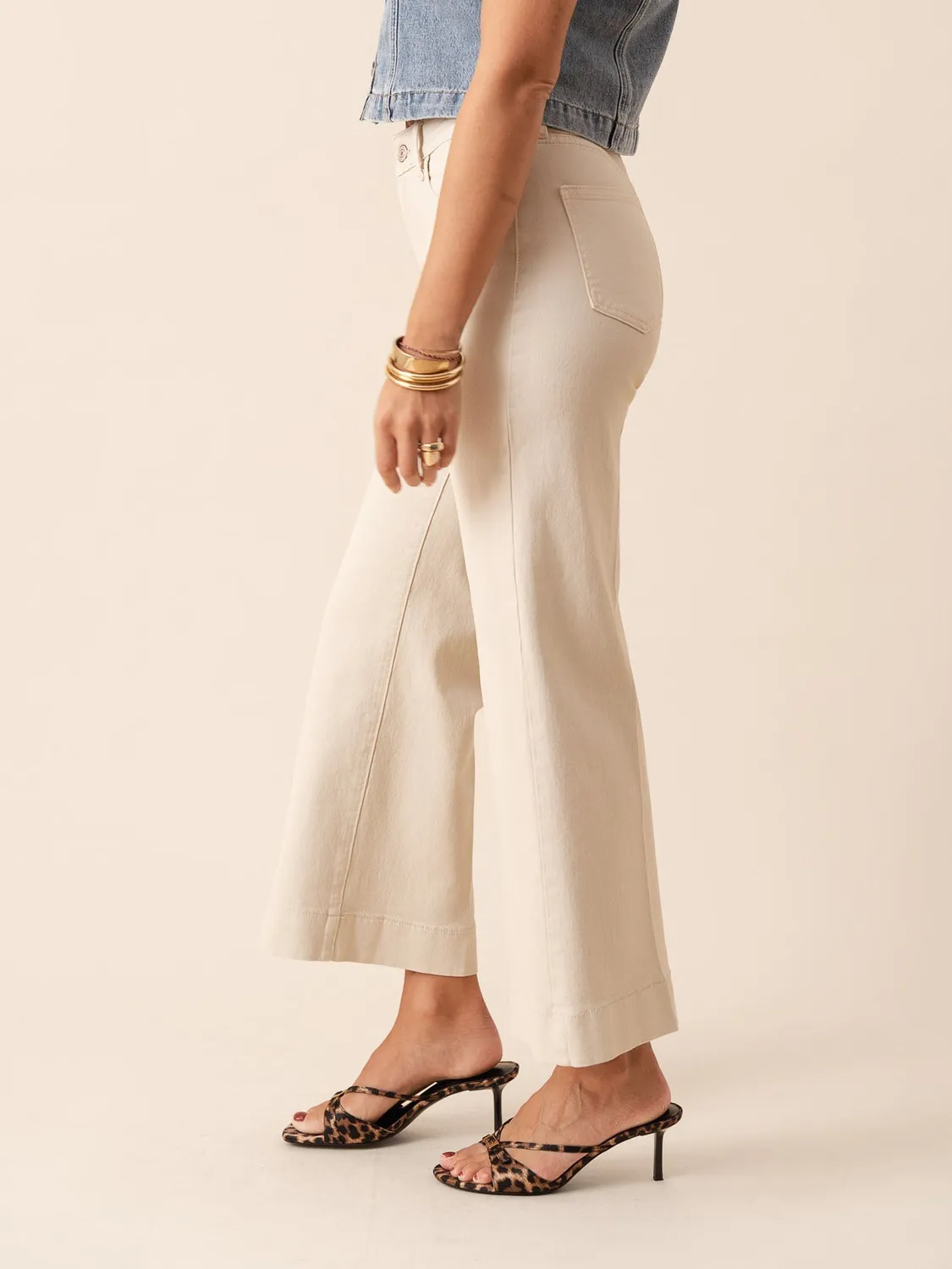 Oraije Windy jeans wide taupe